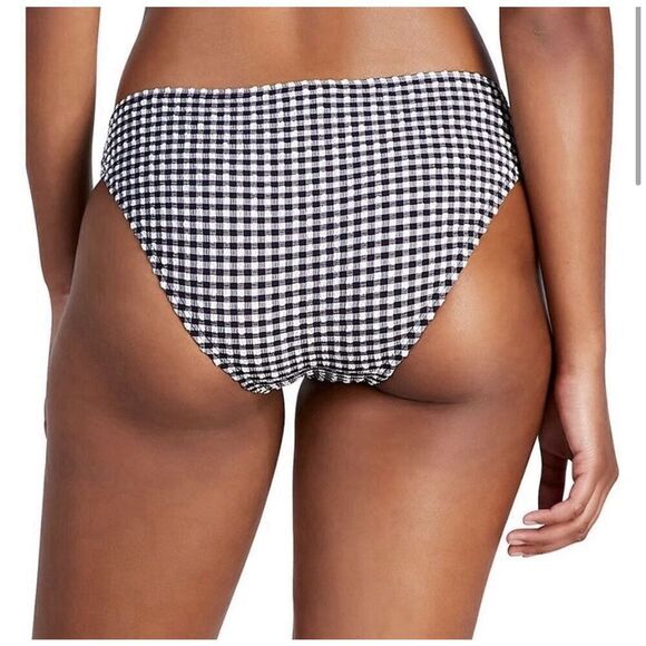 Kate Spade New York Women's Classic Check-Print Bikini Bottoms, Size XS. NWT! - Picture 2 of 10